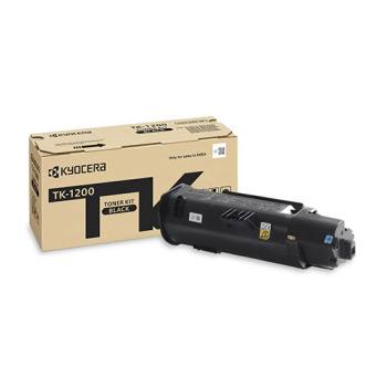 Kostenlose Rücknahmeservice black TK-1200 toner next to box on a white background