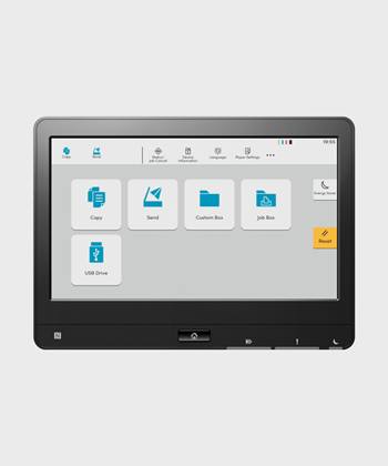 Nouvelle interface utilisateur simple & intuitive TASKalfa screen