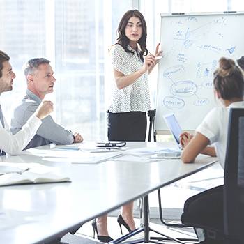 Nachhaltigkeit woman on board